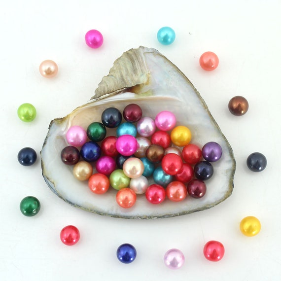 10 Pcs 6-7mm Yellow AAAA Pearl Beads,Nature pearl beads,Colorful Round Pearls With No Hole,For Cage Pendants,Bulk Wholesale High QualityC#24