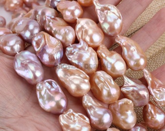 Natural Color Freshwater Flameball Pearl,Pink Purple Fireball Pearls,Baroque Pearl Supply,Wholesale Pearls,Gift-YHZ004-6