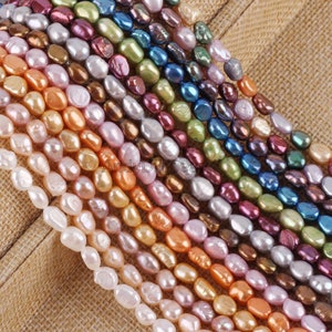 6-7mm Multi-colored Natural Nugget Pearls,Irregular Freshwater Pearls Supply,Wholesale Loose Pearls,Jewelry Making,Pearls Jewelry DIY-LN004