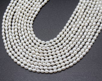 3-4mm High Quality Natural White Pearls,Freshwater Pearls Supply,Loose Pearls for Jewelry DIY,Wholesale Pearl,Pearl Jewelry Making,Wholesale