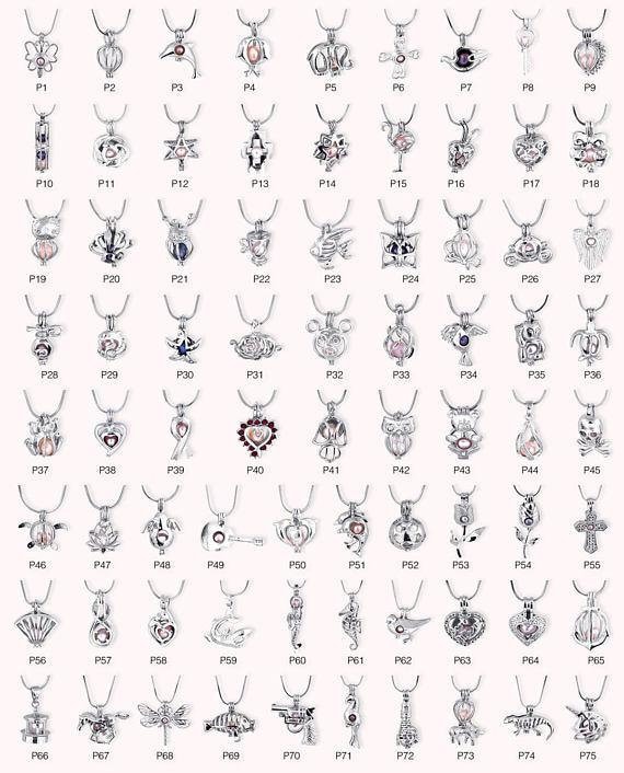 1PCS Cage Freshwater Pearl Pendant,Shape Pea Cage Pendant Necklace,Locket Cage pendants For Pearl Oysters With Pearls,Bulk Wholesale-P187