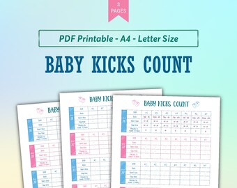 Baby Kick Counter Etsy