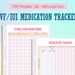 A5 Ivf Iui Medication Tracker Printable Template, Half Letter Ivf, Iui ...