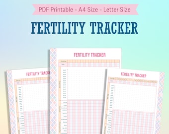 Fertility Tracker Printable Template Pregnancy Planner TTC - Etsy