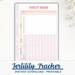 Fertility Tracker Printable Template, Pregnancy Planner, TTC Ovulation ...