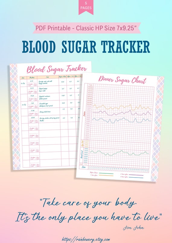 Blood Glucose Chart Pdf