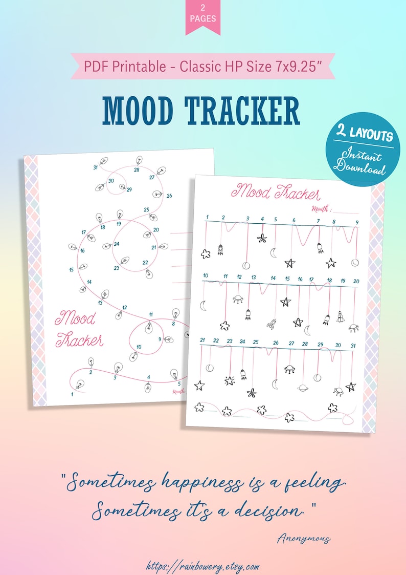 Mood Chart Calendar