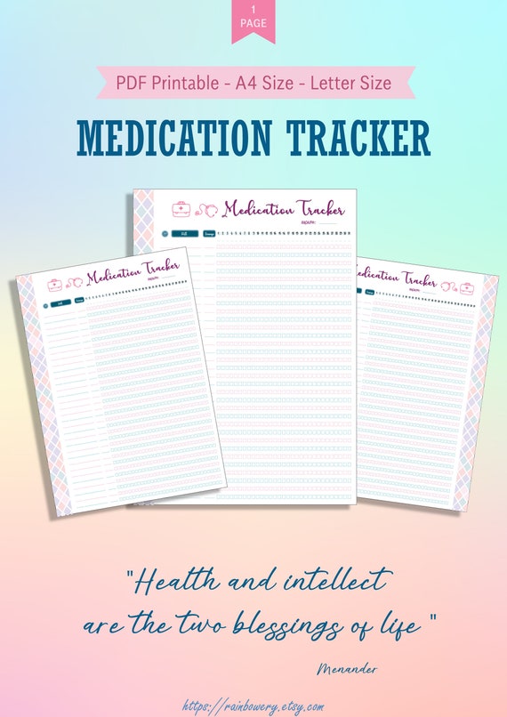 Medication Reminder Chart Pdf