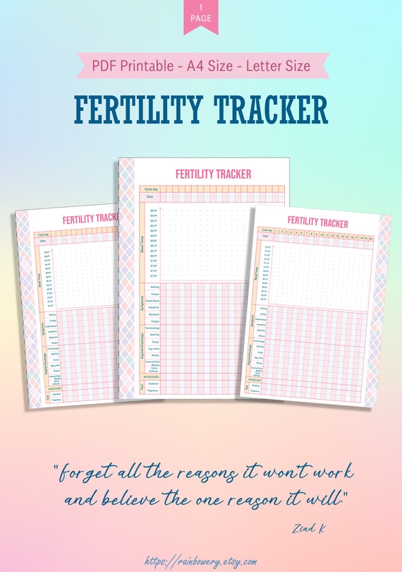 Fertility Tracking Chart Printable