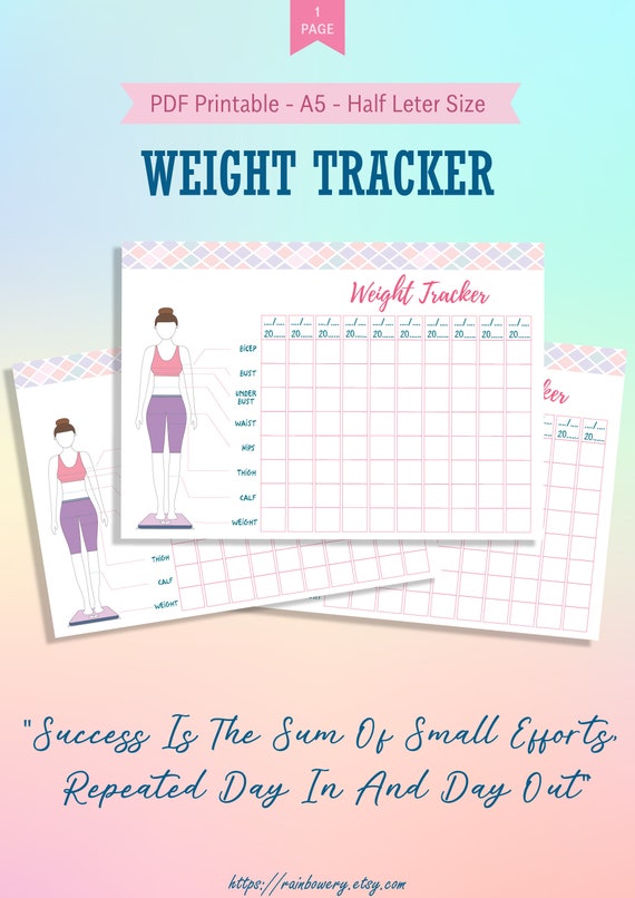 Printable Weight Loss Chart Template