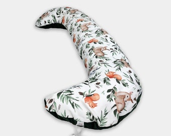 Pregnancy pillow with a removable pillowcase and hardness adjustment, double-sided, Pregnancy gift