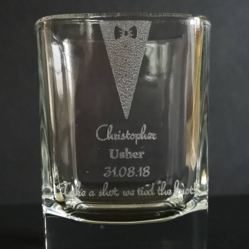 Engraved Wedding Shot Glass Optional Gift Box tumbler Flask Etsy UK