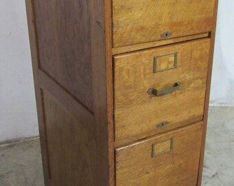 Oak File Cabinet Etsy