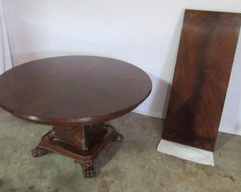 Maitland Smith Round Mahogany Dining Table Chippendale Amazing