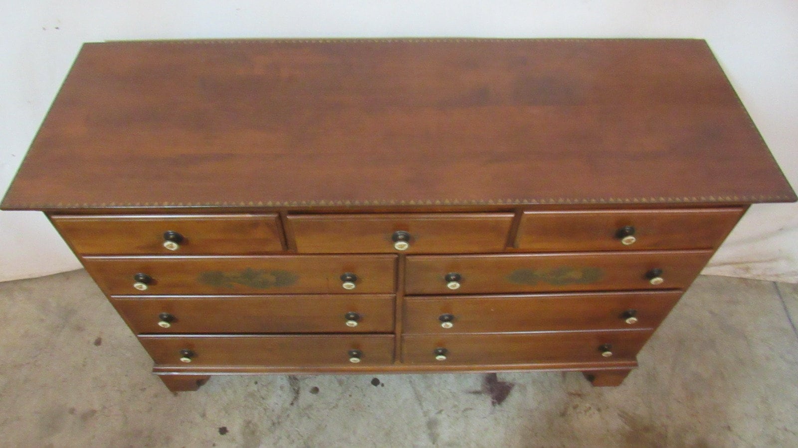 HItchcock Dresser Chest Bedroom Set Farmhouse Stenciled Etsy