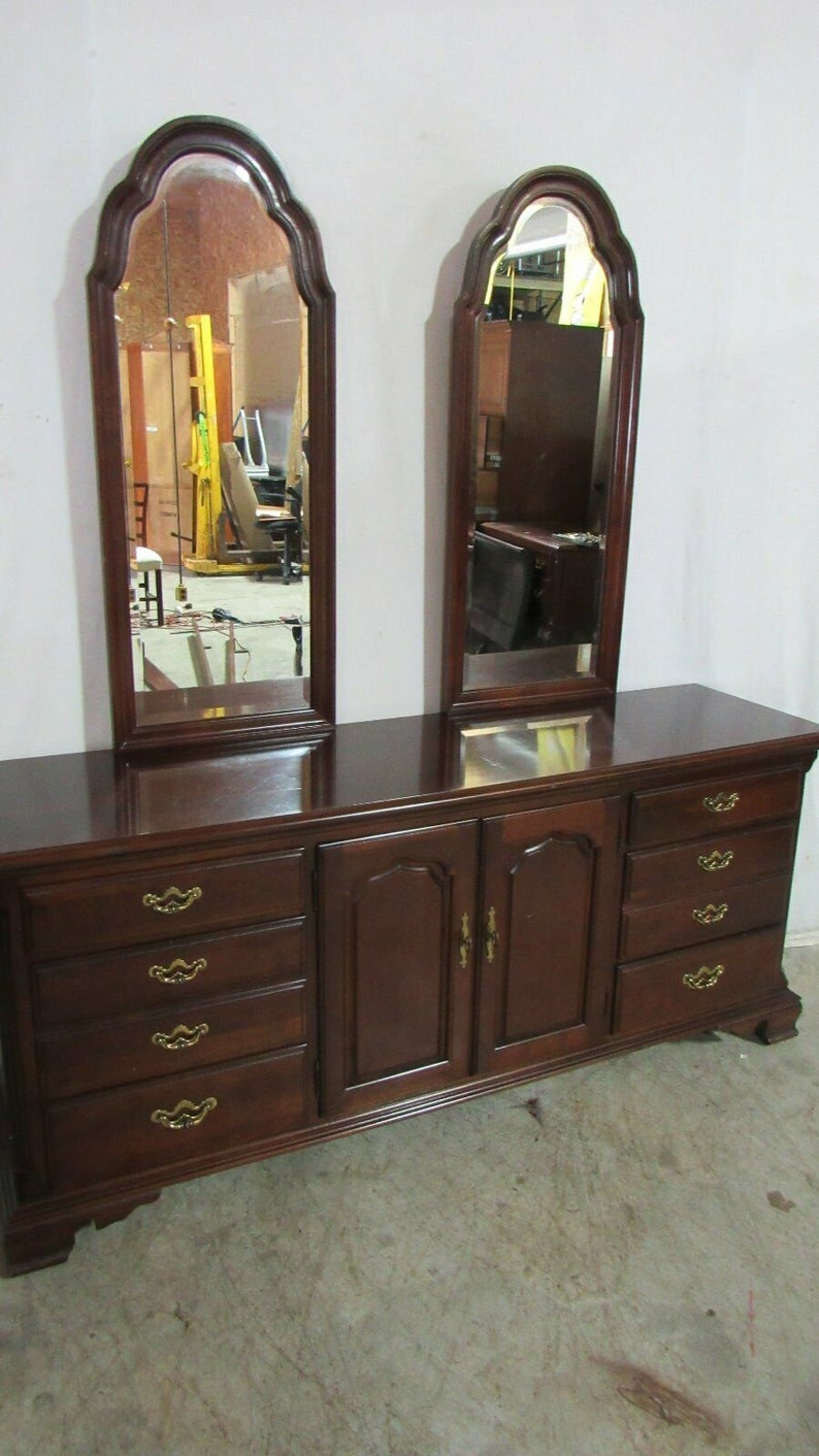 Thomasville Mahogany Dresser Two Mirrors Bedroom Set Etsy
