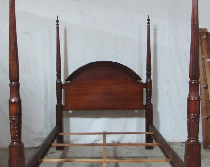 Bombay Queen Size Poster Bed Mahogany Designer Etsy