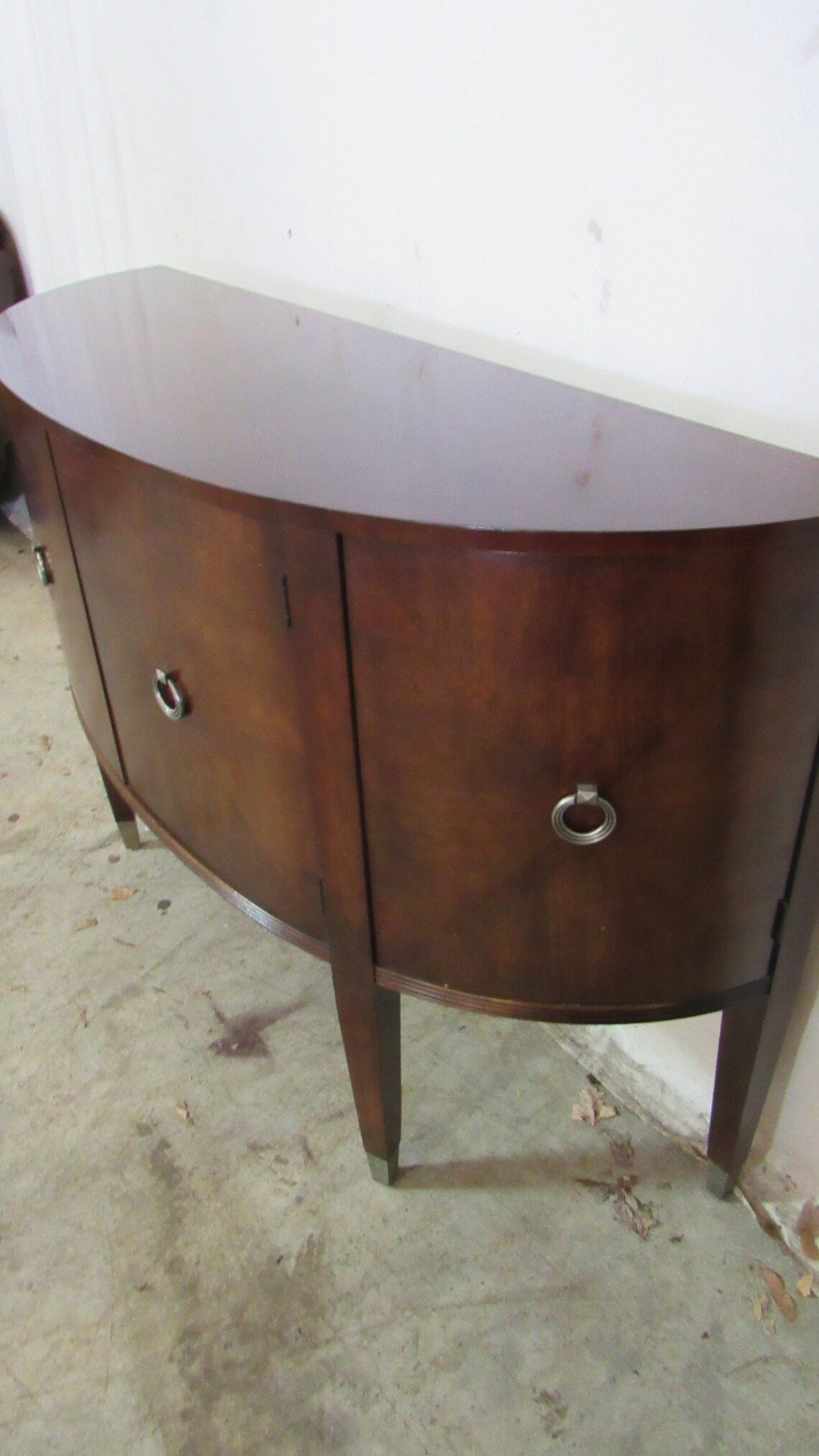 Ethan Allen Modern Sideboard Buffet Demi Lune Etsy