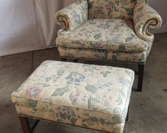 Sherrill Designer Wing Chair Ottoman