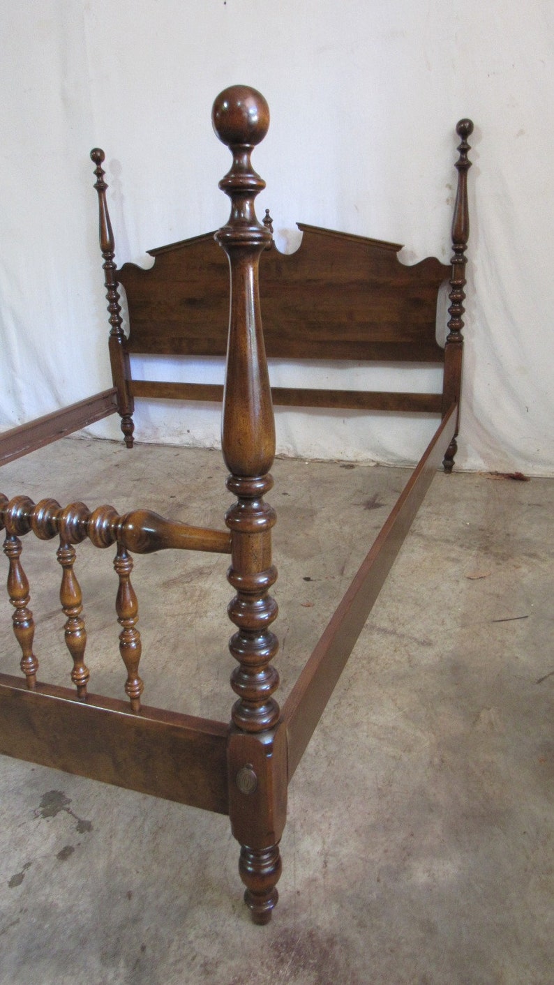 Ethan Allen Full Size Jenny Lind Bed Poster Etsy