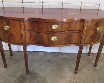 Thomasville Federal Sideboard Mahogany Brass Gallery