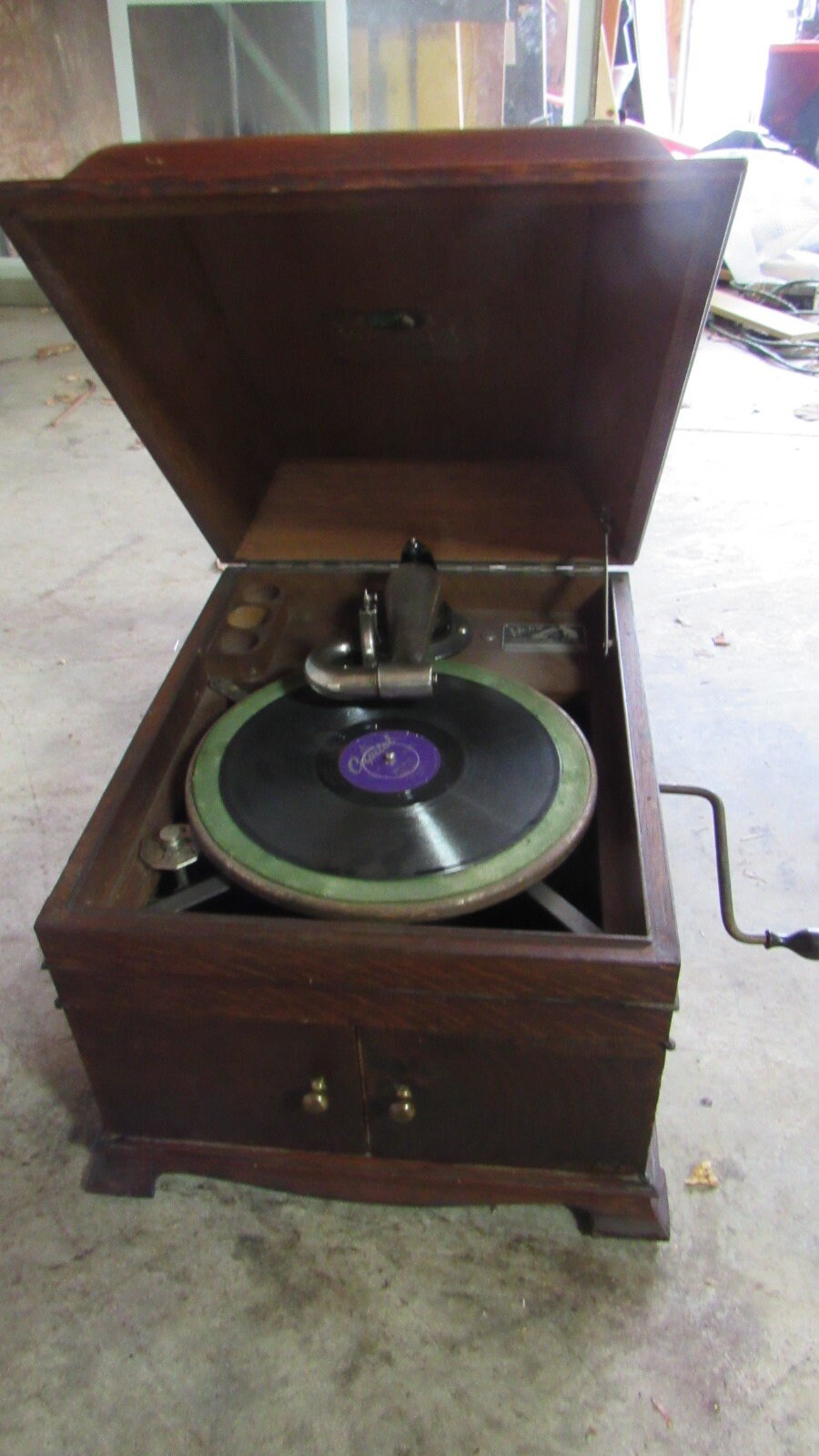 Victor Oak Victrola Music Box Antique Collectible Vintage - Etsy