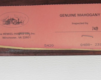 Henkel Harris Mahogany Dining Room Chairs Chippendale