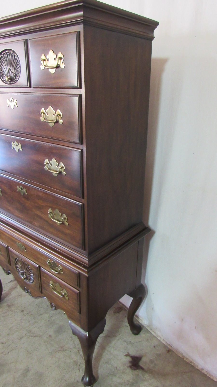Henkel Harris Highboy Chest Dresser Mahogany Etsy