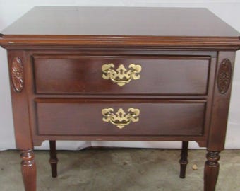 Ethan Allen Georgian Court Cherry Nightstand Table