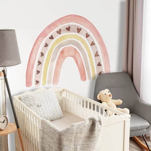 Regenbogen-Wand-Aufkleber, Kinderzimmer Dekoration, Wohnkultur, Regendow Aufkleber, Wohnkultur, schöne Dekor, Kinderzimmer Regenbogen-Wand-Dekor, Boho-Wand-Dekor