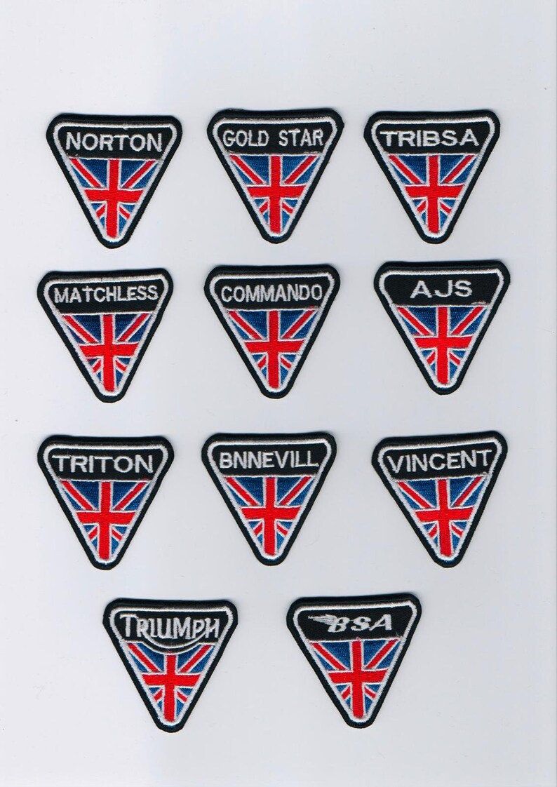EMBROIDERED IRON ON PATCH NORTON MOTORRAD BIKER T-SHIRT Jean Cap Free Shipping