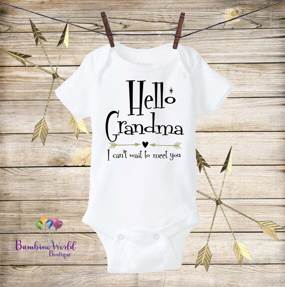 hello grandma onesie