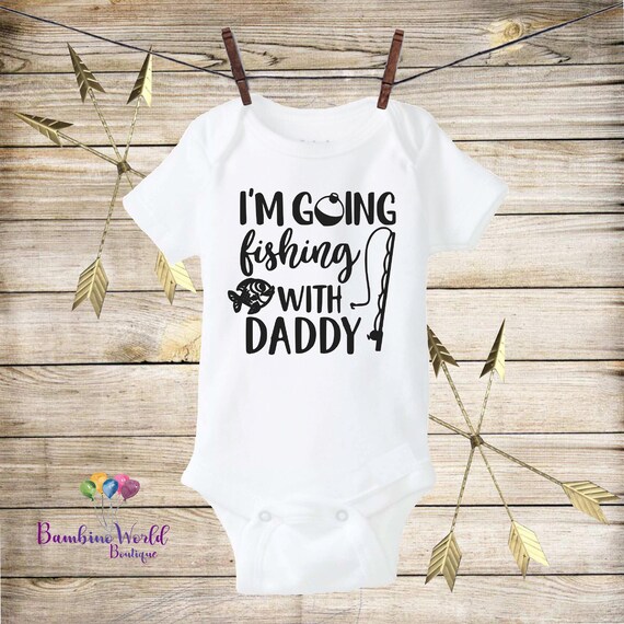 daddy's little fishing buddy onesie