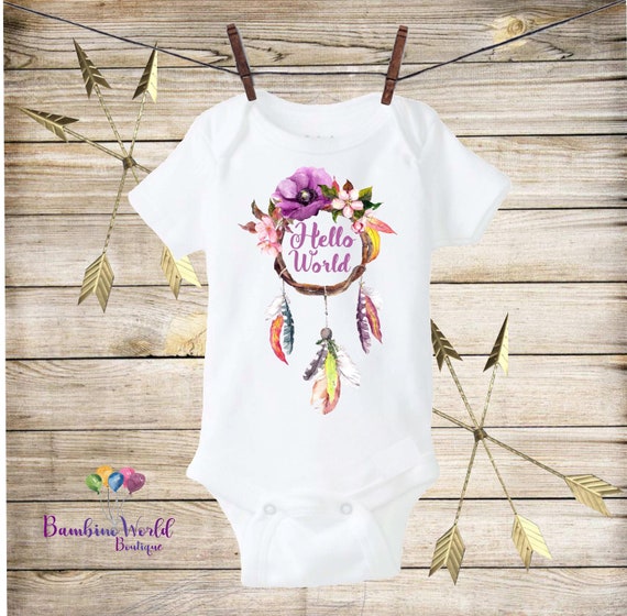hello world onesie girl