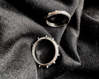 Contrast-dubbele ringen SET