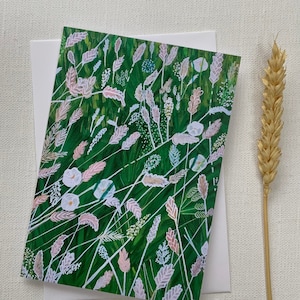 Tarjeta Tranquil Meadow A6 // interior en blanco, tarjeta para cualquier ocasión