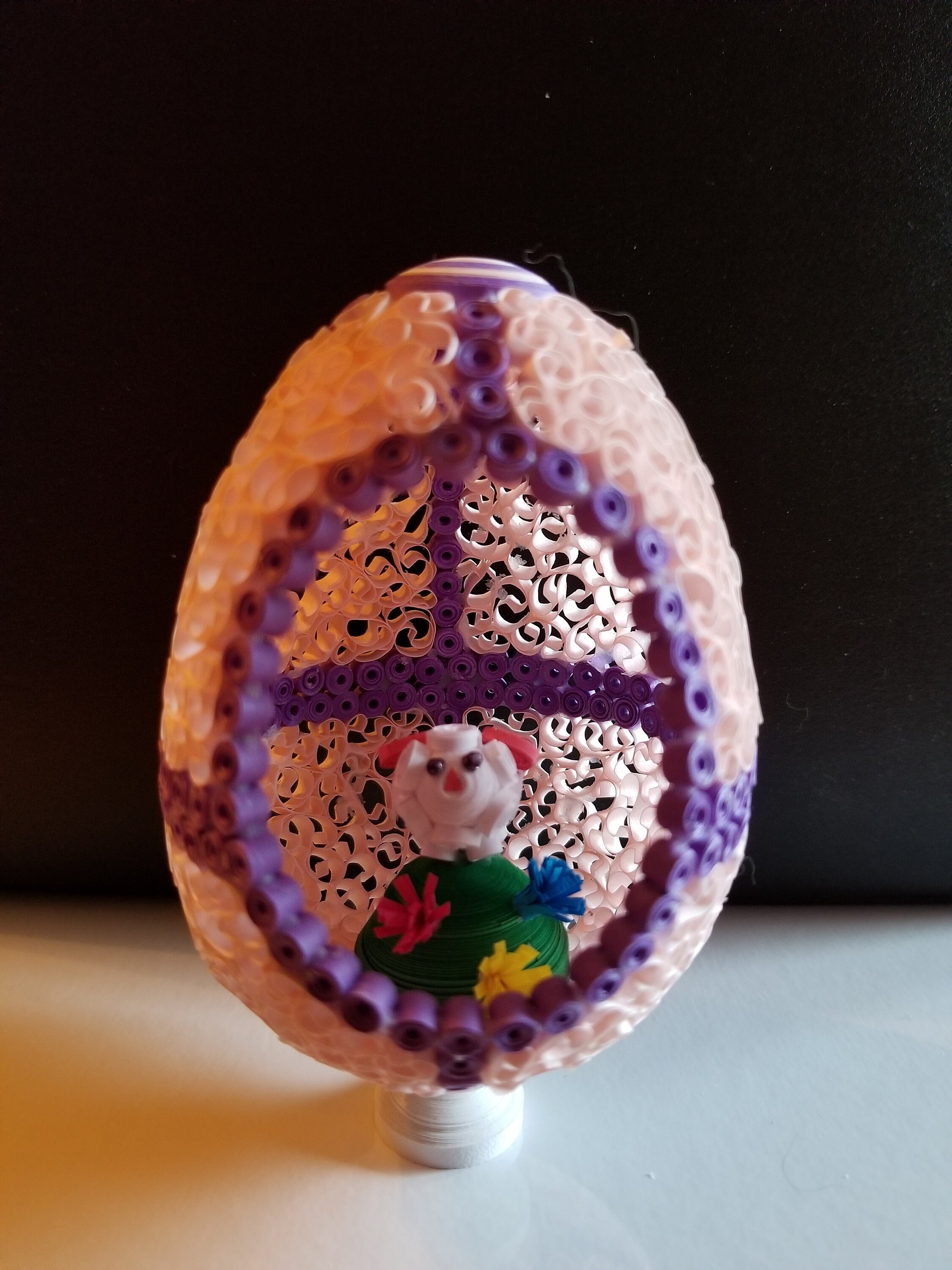 Quilled Easter Egg Art Etsy