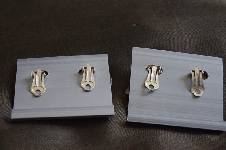 Two pairs of vintage celluloid earrings