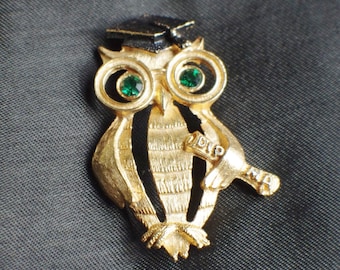 Retro owl brooch from B.J