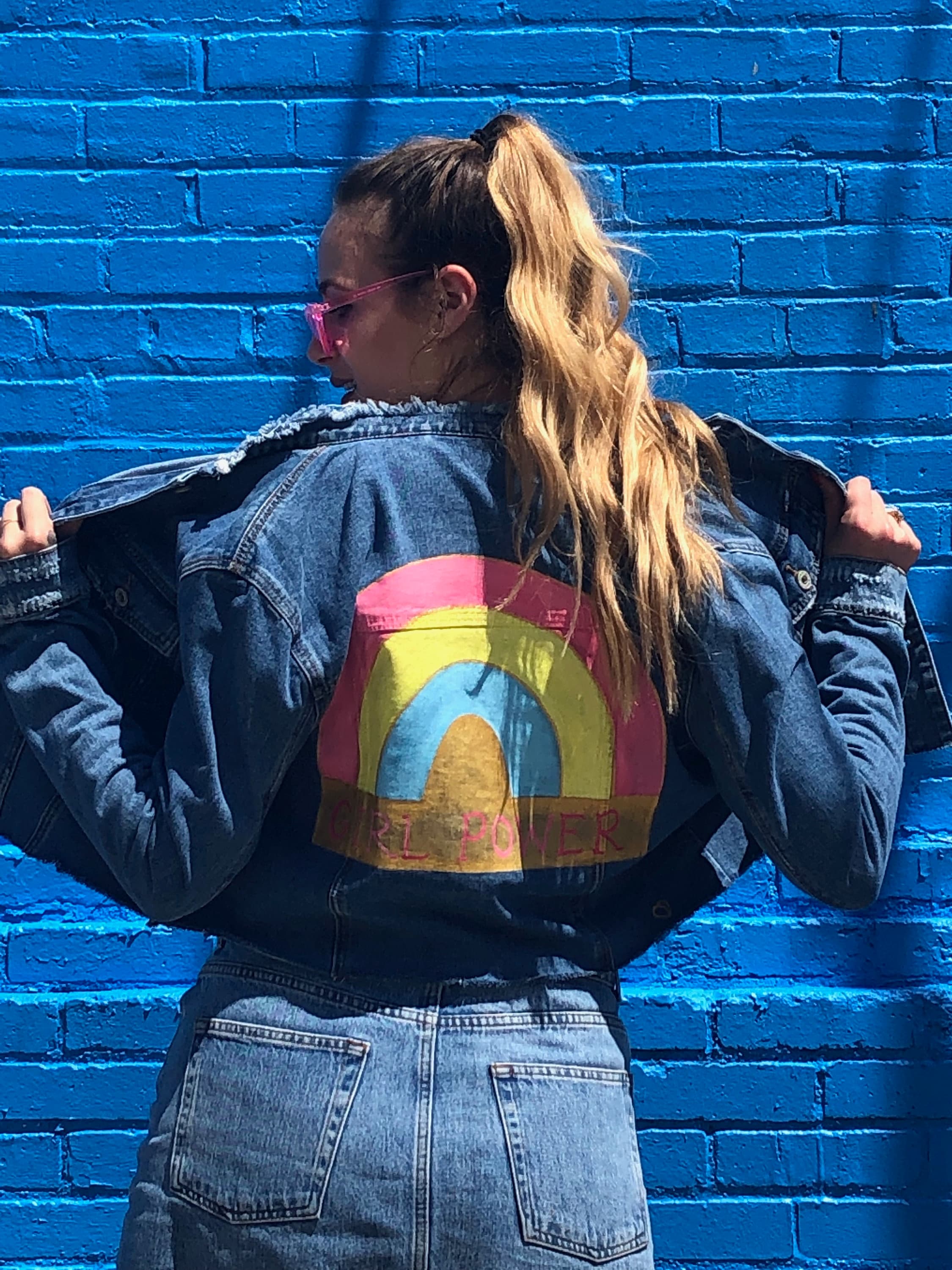 grl pwr denim jacket