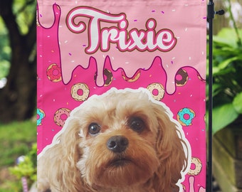 Dog garden flag | Etsy