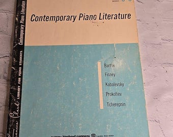 CONTEMPORARY PIANO LITERATURE~Book 1 Rev. Ed.~1961~!