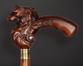 LION Exclusive Walking Stick Wooden
