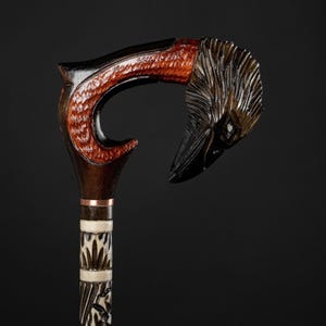 Carnival Cane Vintage Canes Raven Walking Sticks Gothic Сane Design Valentine's Day Gifts image 1