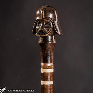 Herren Elegant Schwarz Gehstock Sculpted Komplizierte geschnitzten Griff Gothic Style Handwerker