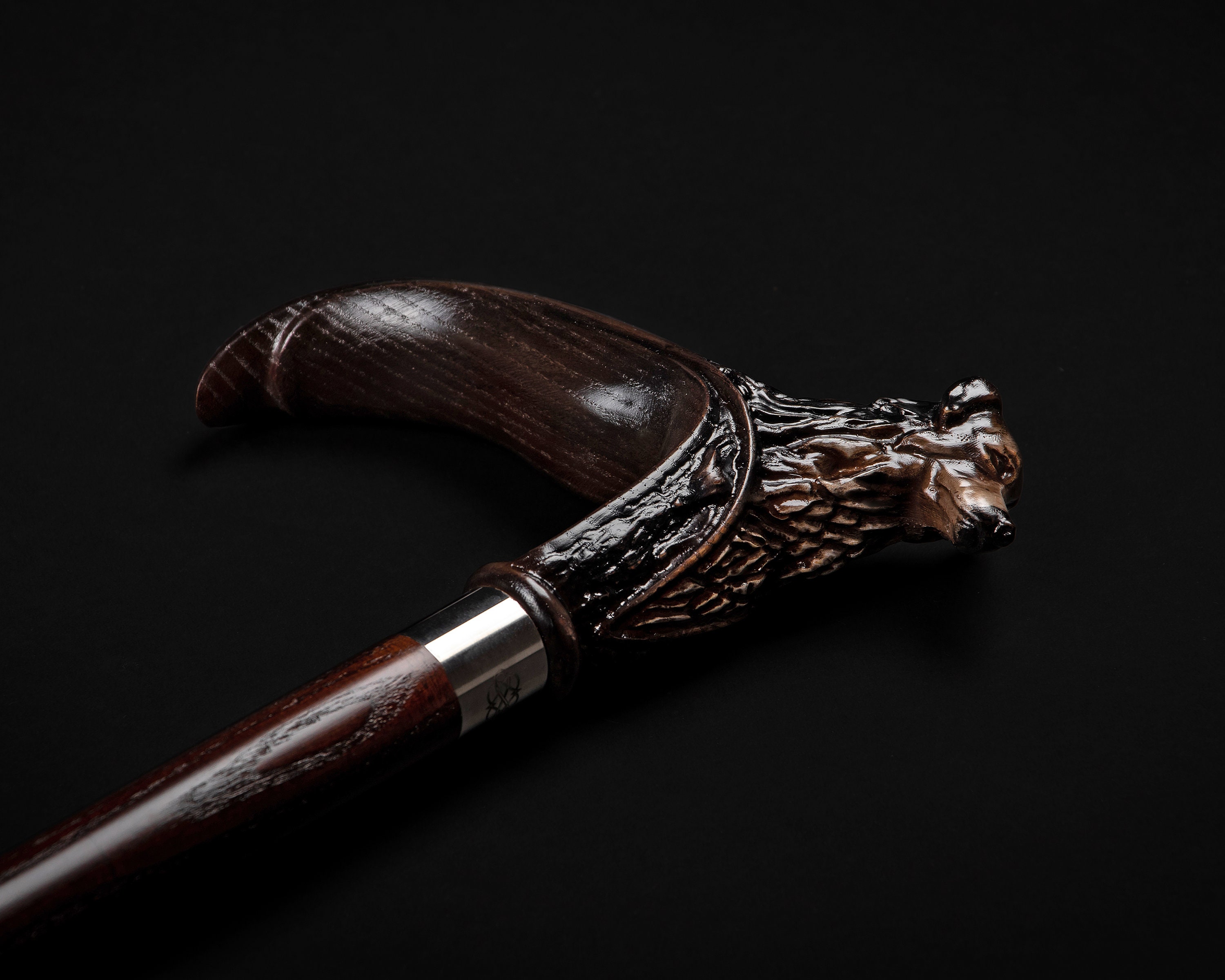 Shepherd Dog Walking Cane Dog Head Walking Cane with rubber | Etsy