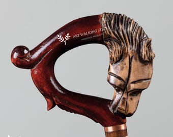 Wolf Head Canes for Both Men and Women, Exquisite Walking Stick with Vintage Design