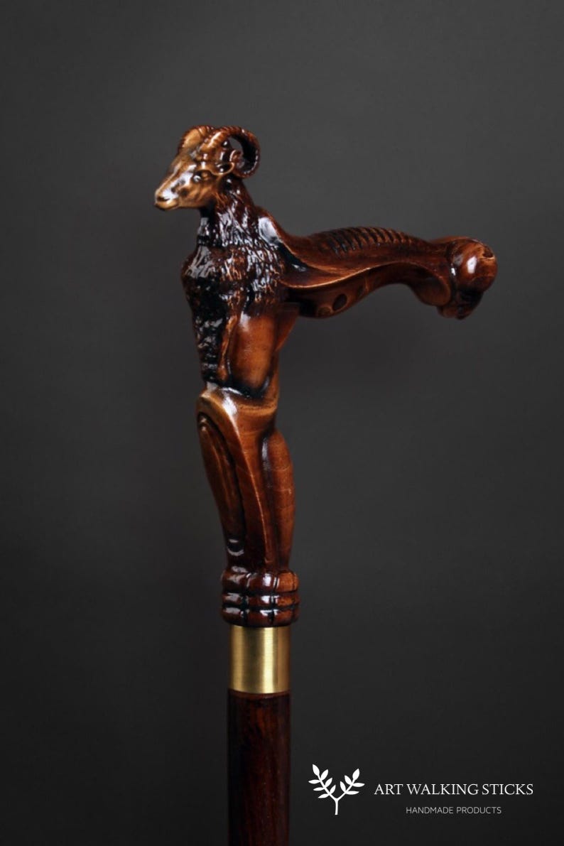 Ram Walking Sticks Canes Walking canes image 1