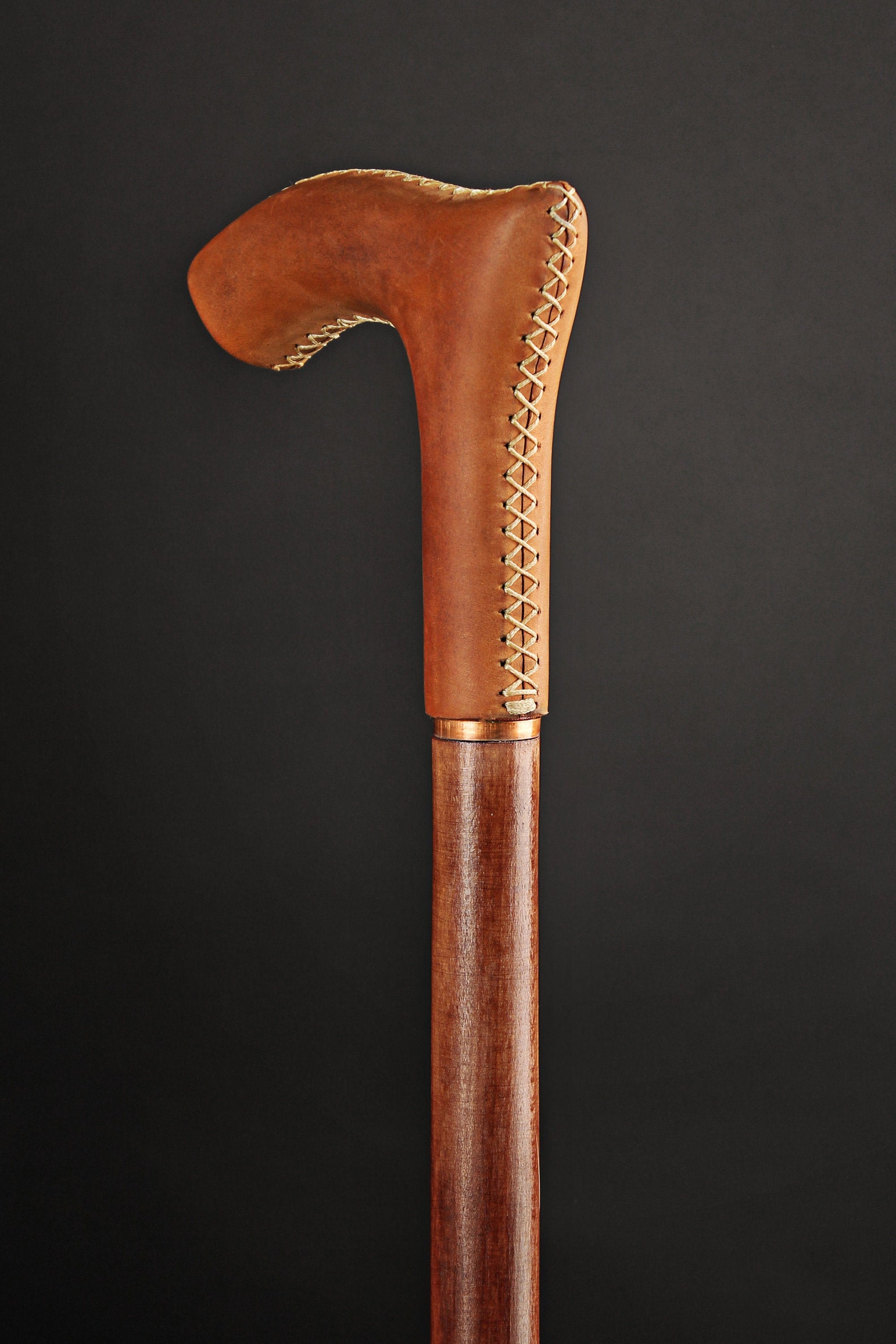 Light Brown Handle Leather Walking Cane & Walking Stick for Etsy