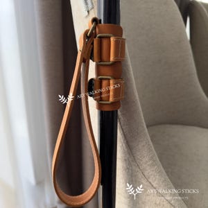 Leather Natural Walking Stick Wrist Cords l Day Gifts